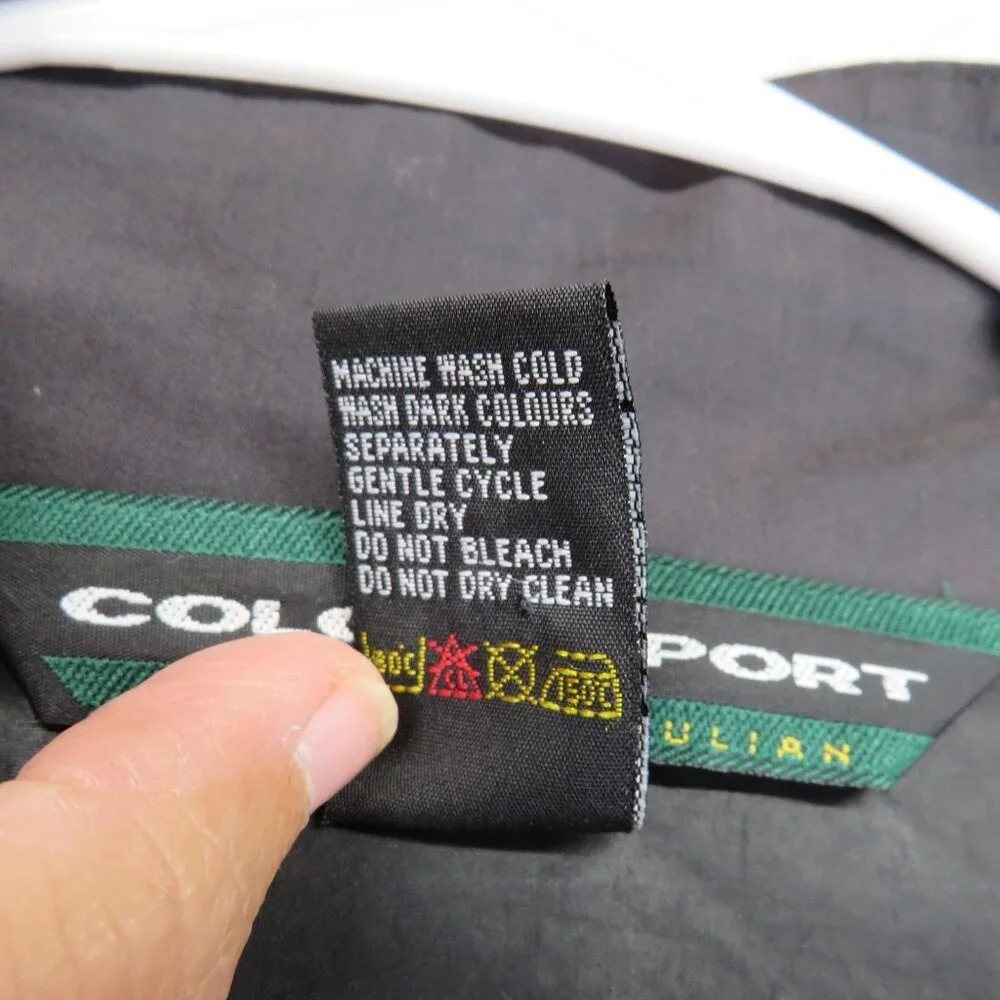 Vintage ColourSport Alexander Julian Jacket Mens XL Blue Black‎ Windbreaker 90s